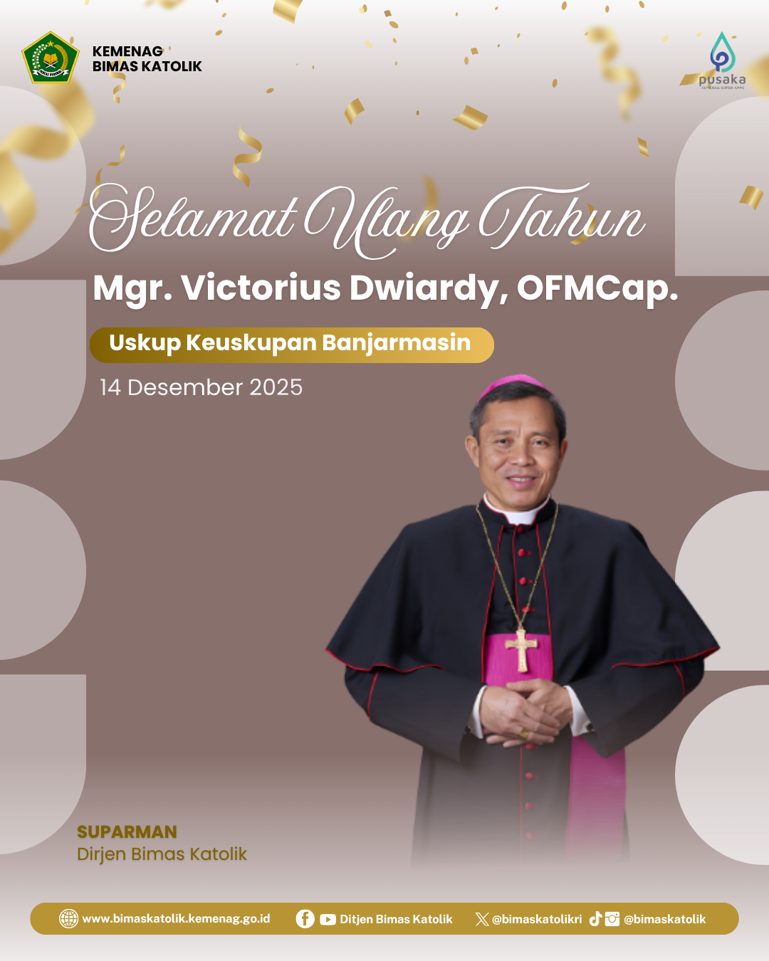 Selamat Ulang Tahun Mgr. Victorius Dwiardy, OFMCap.