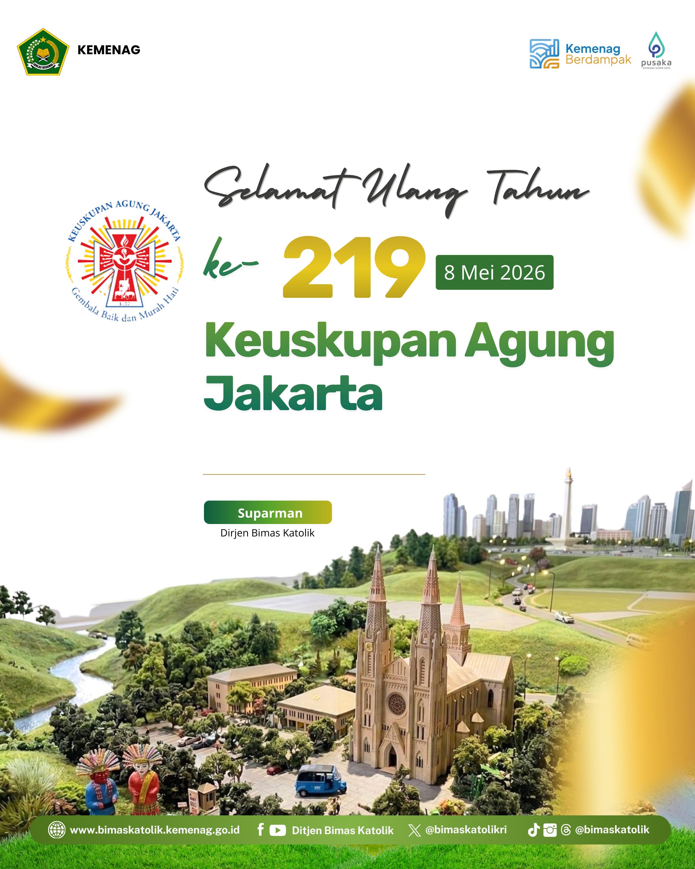 Selamat ulang tahun ke-219 KAJ