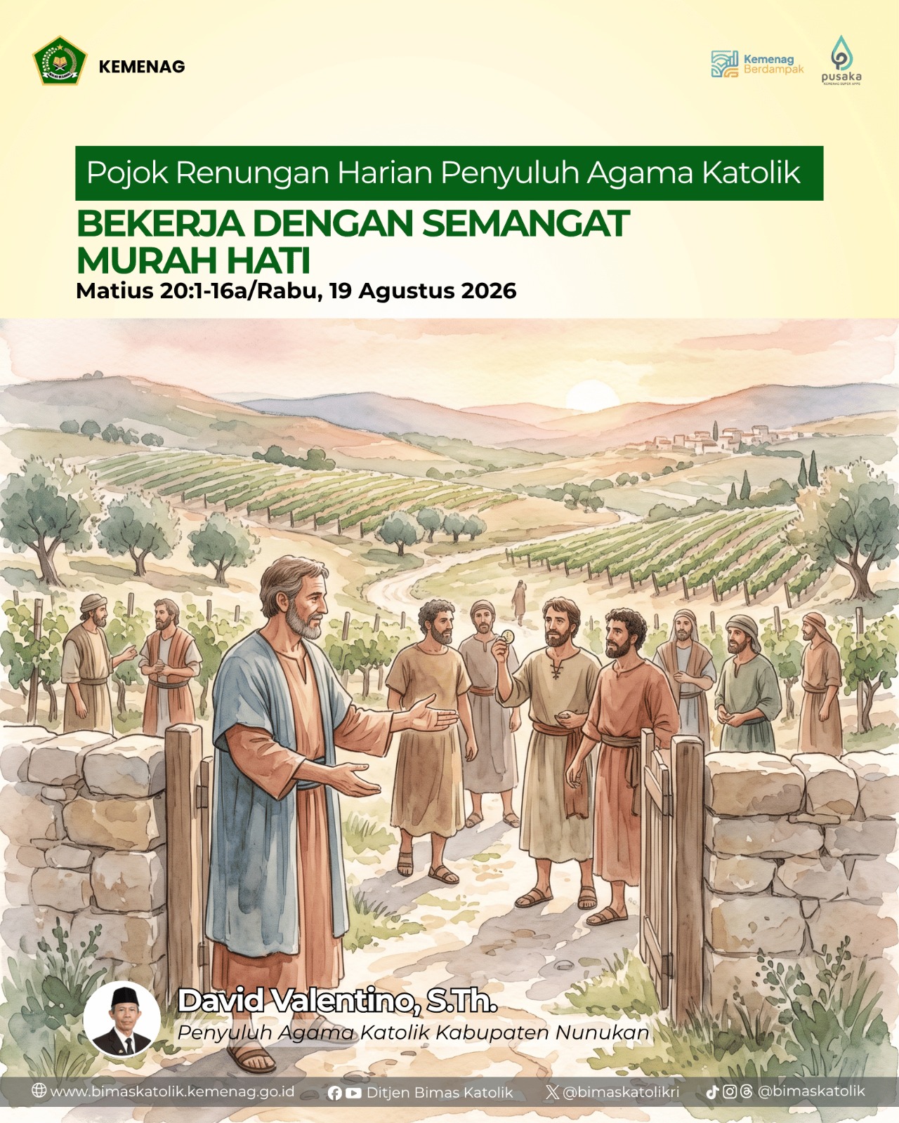 Bekerja dengan Semangat Murah Hati